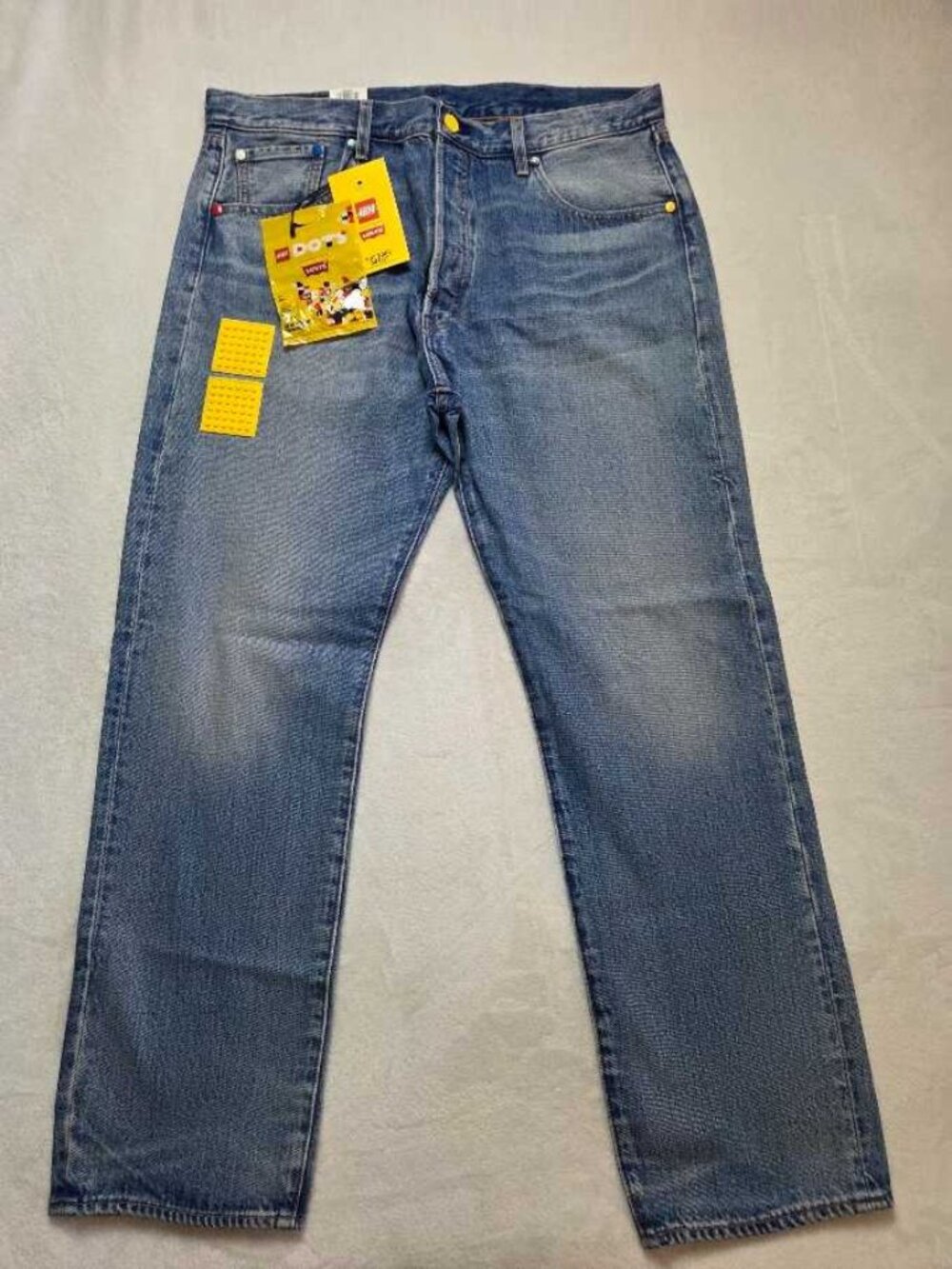 New 38x32 Levi's X Lego Collection colab 501 93' Straight Fit jeans